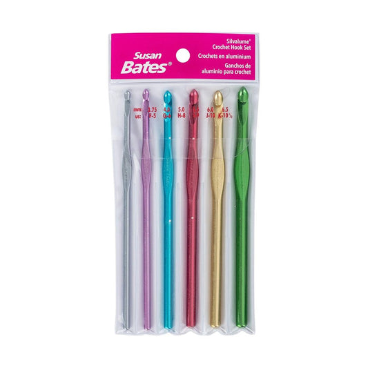 Susan Bates Silvalume Aluminium Crochet Hook Set