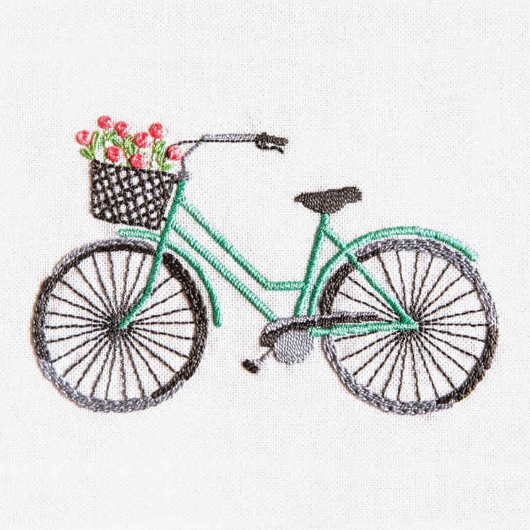 DMC Embroidery Kit - Happiness and Love (Bicycle)