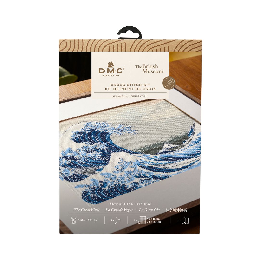 DMC Cross Stitch Kit - The British Museum (The Great Wave)