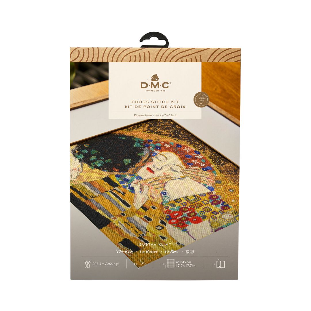 DMC Cross Stitch Kit - Gustav Klimt (The Kiss)