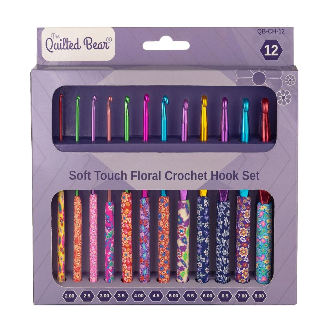 The Quilted Bear Floral Crochet Hook Set