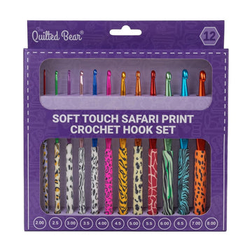 The Quilted Bear Safari Print Crochet Hook Set