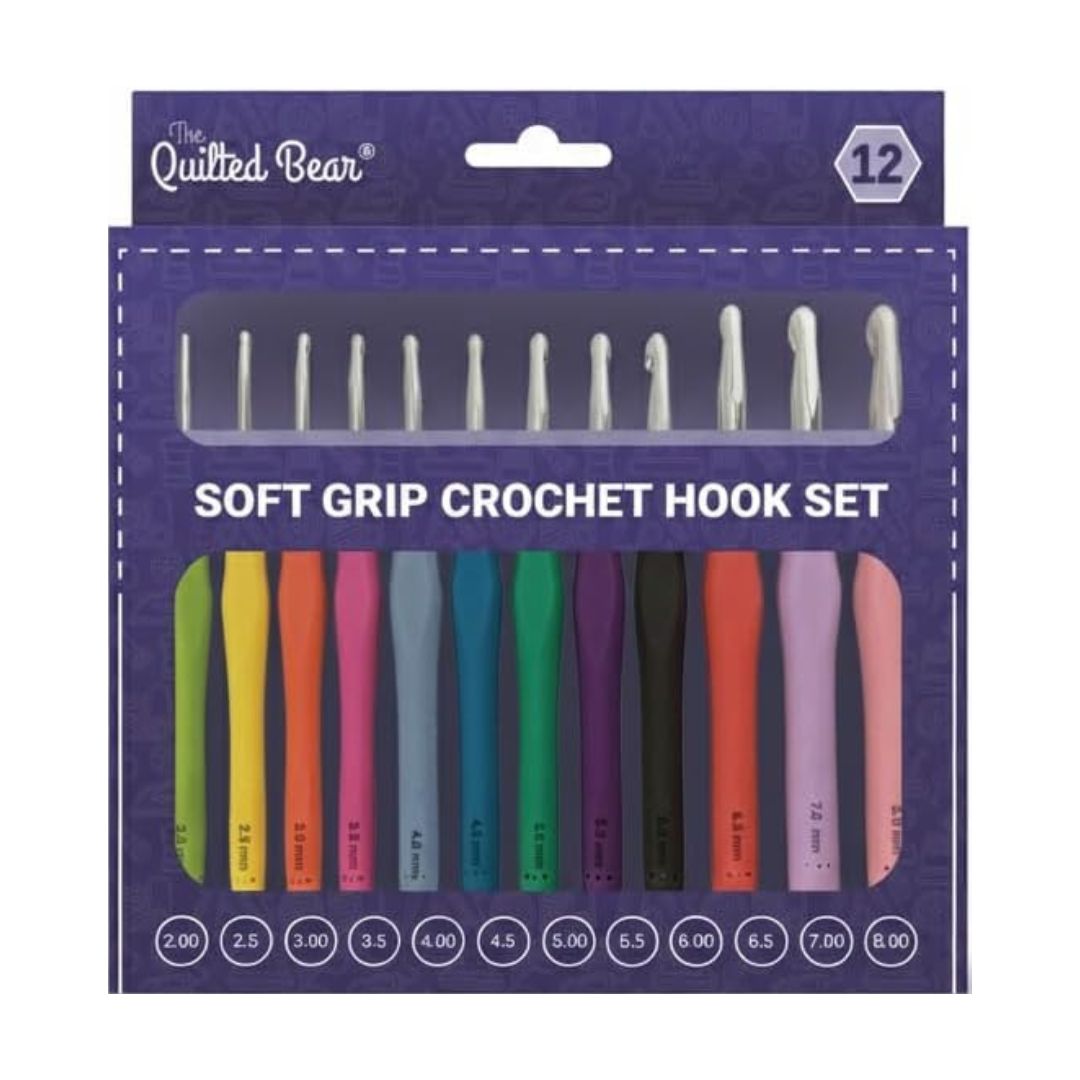 The Quilted Bear Soft Handle Crochet Hook Set