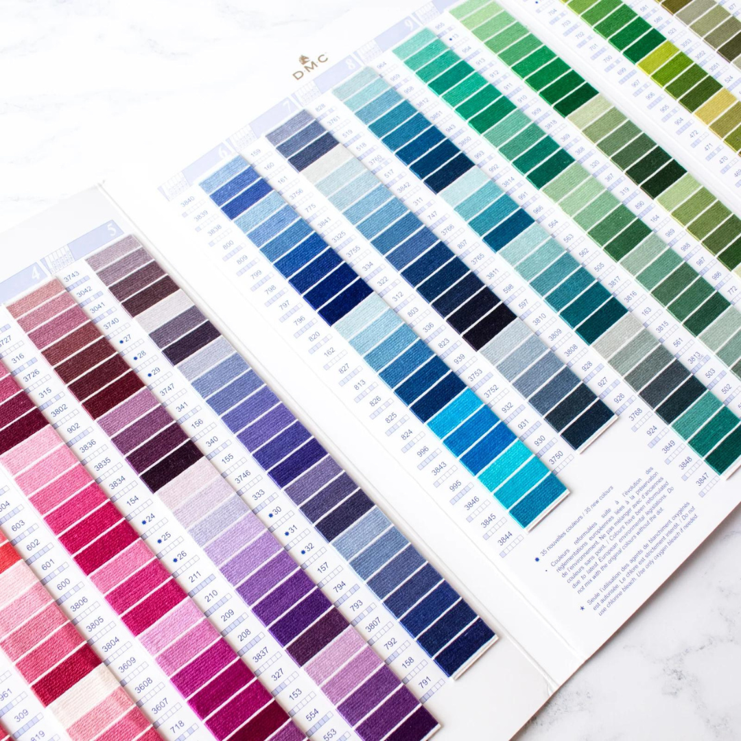 DMC Embroidery Thread Colour Card