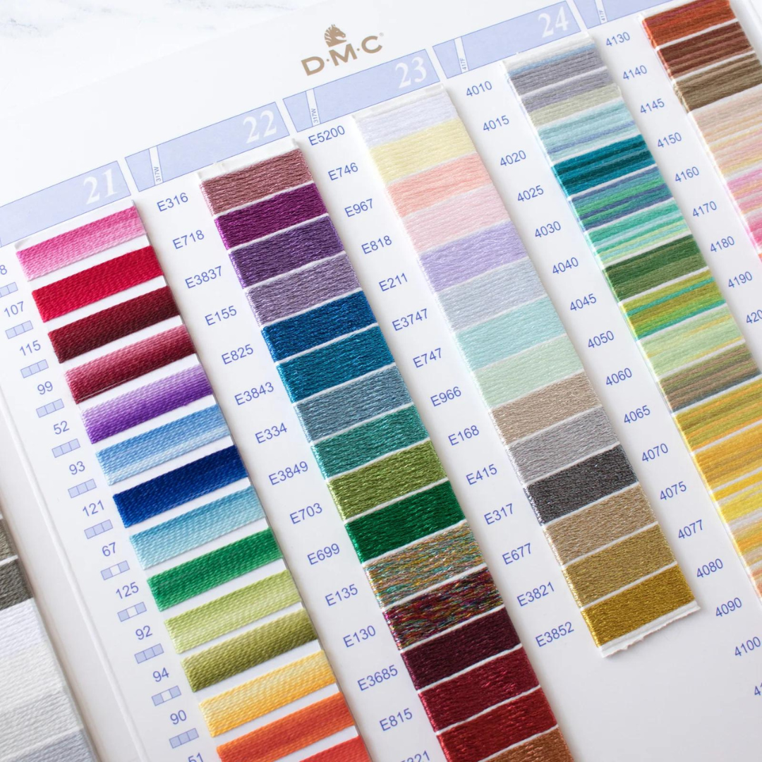 DMC Embroidery Thread Colour Card