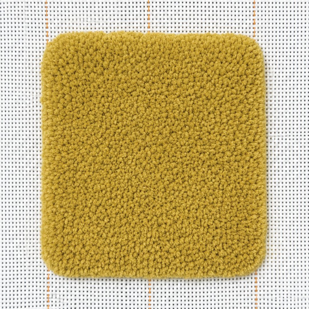 Roya Merino DK Yarn (Naturally Dyed, Chamomile) - Tufting Swatch