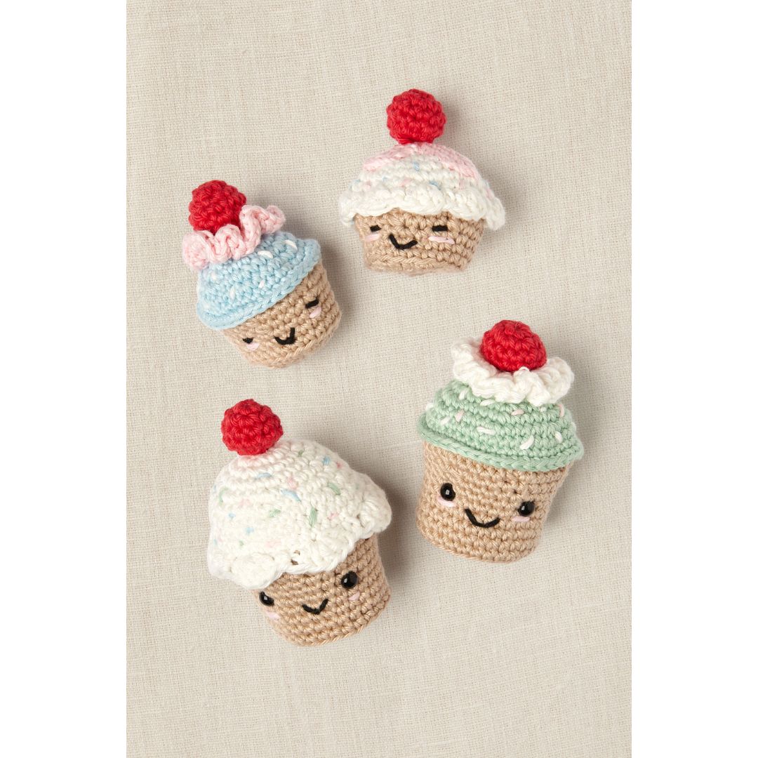 DMC Amigurumi Kit - Mindful Living (Very Cherry Cupcakes by Maria Alejandra Montero)