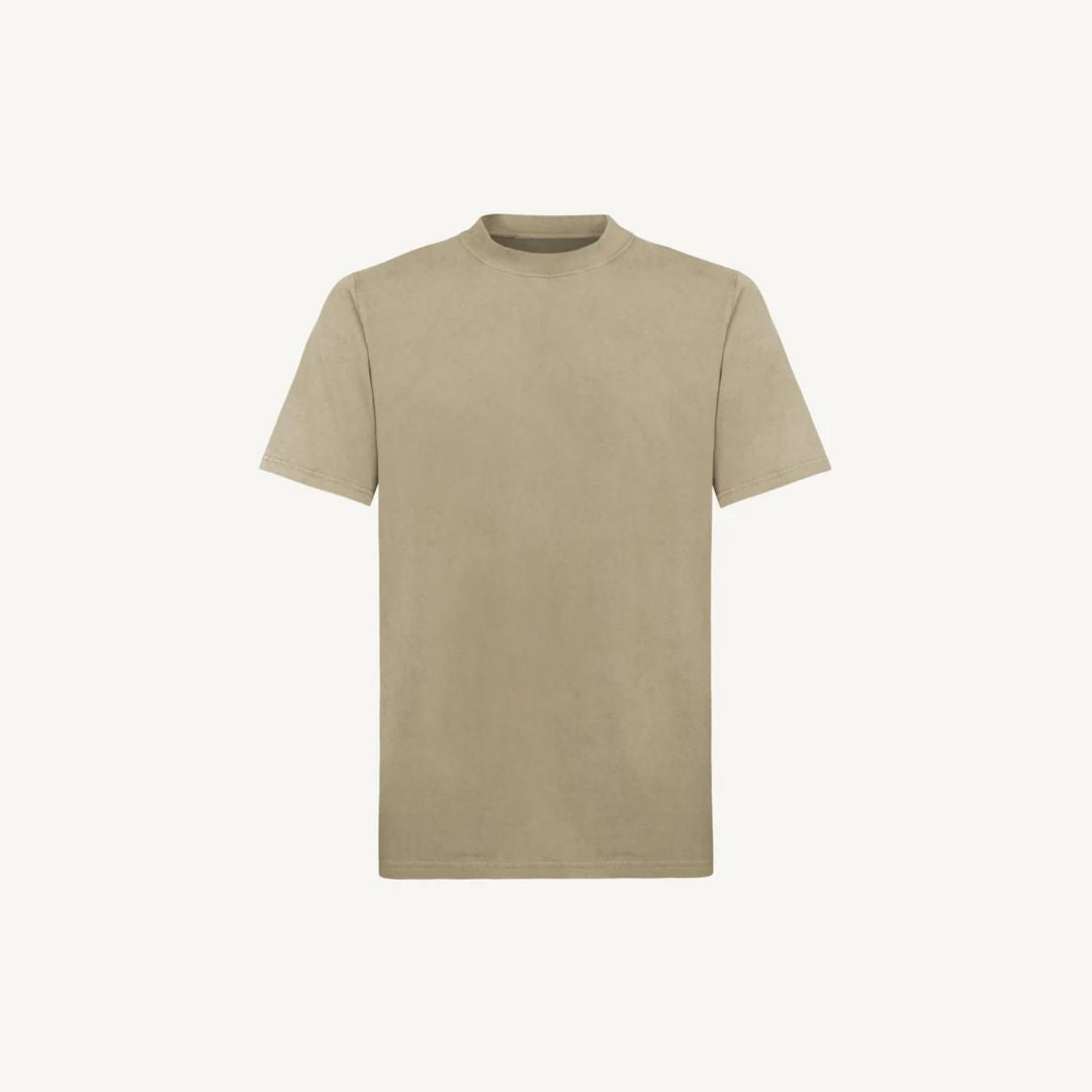 Handmayk Luxury Regular Fit with Crew Neck T-Shirt for Adults (Vintage Dune)