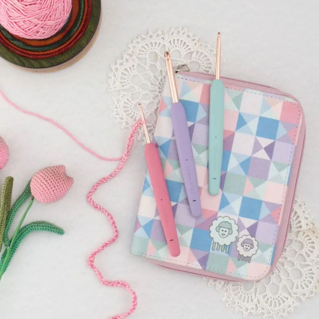 KnitPro Vybe Deluxe Single Ended Crochet Hook Set