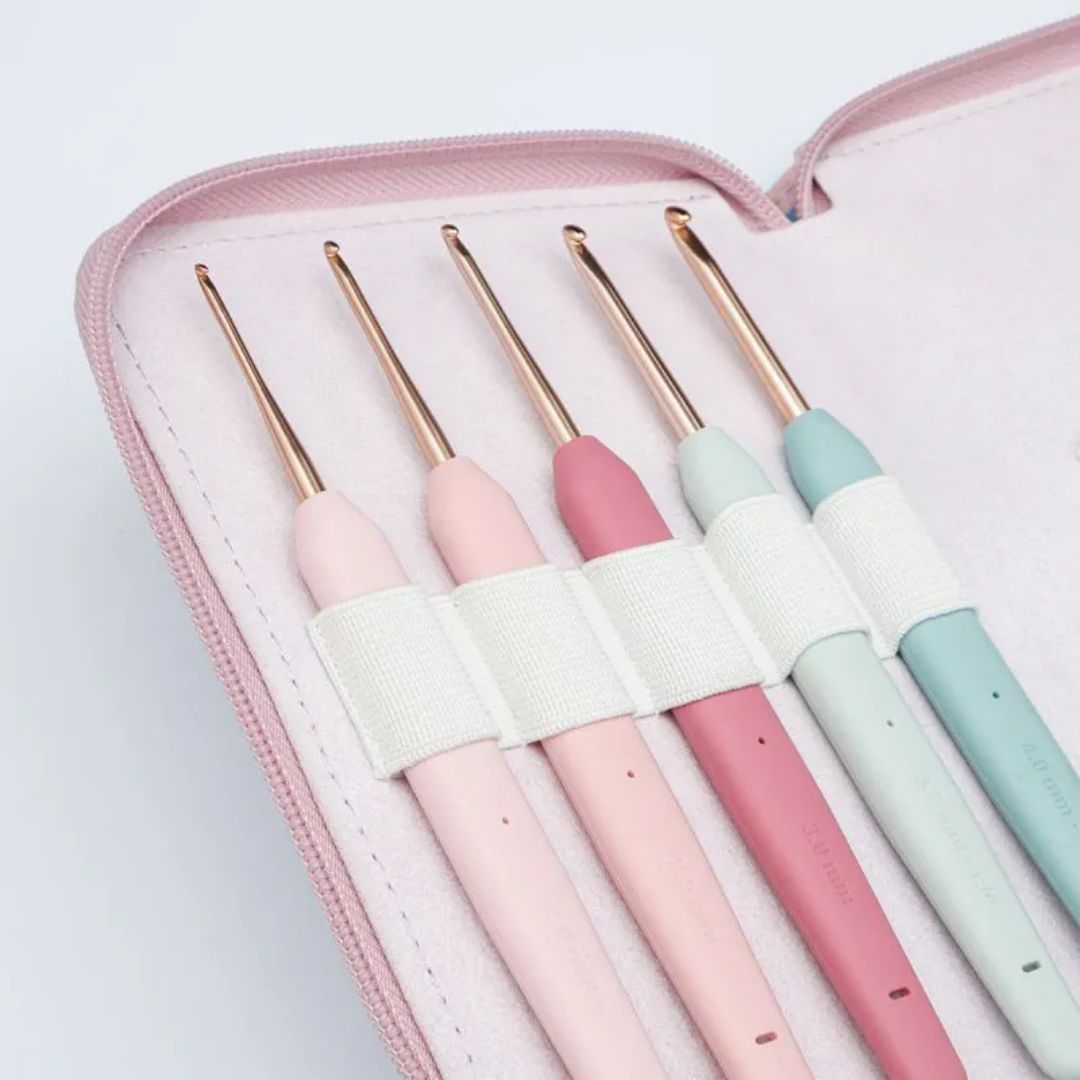 KnitPro Vybe Deluxe Single Ended Crochet Hook Set