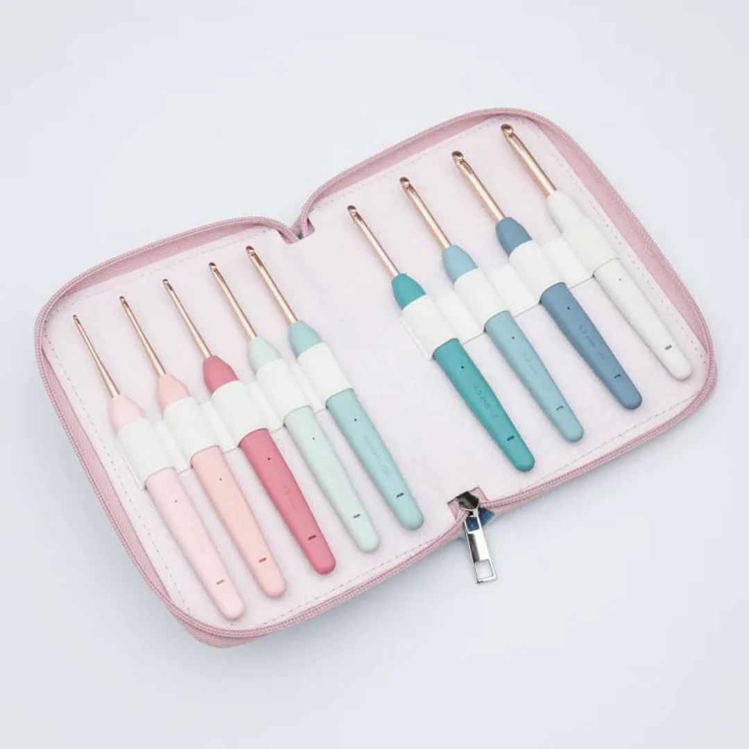 KnitPro Vybe Deluxe Single Ended Crochet Hook Set