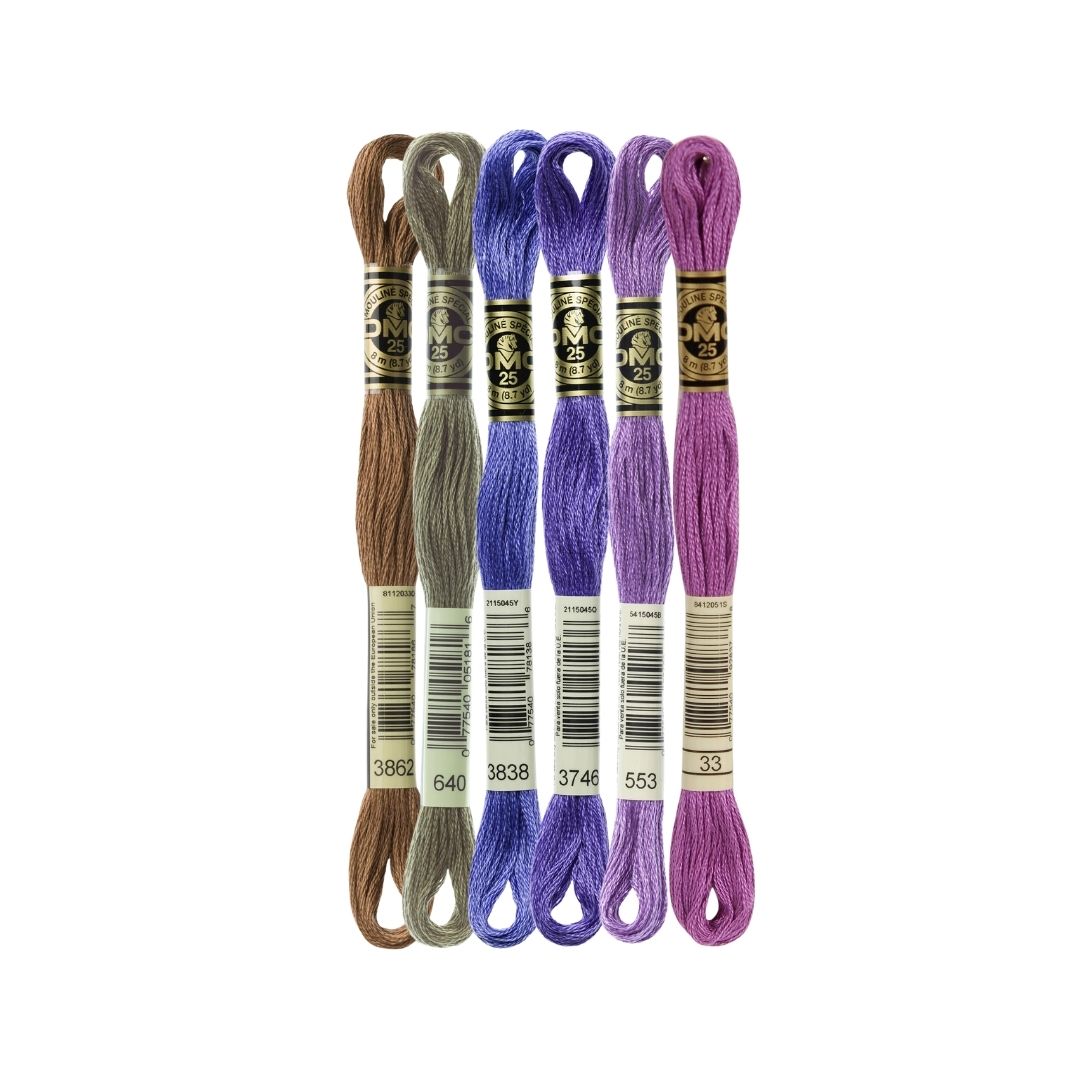 DMC Stranded Cotton Mouliné Spécial Embroidery Thread Colour Pack (Wast Water)