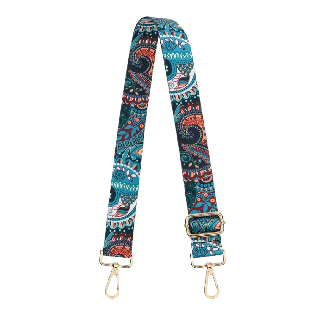 Handmayk Printed Fabric Bag Strap (Waves)