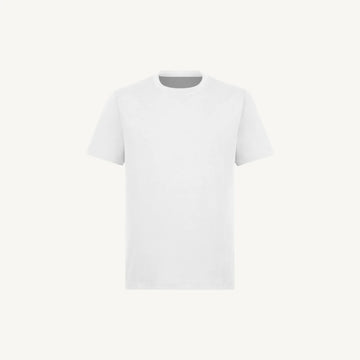 Handmayk Luxury Regular Fit with Crew Neck T-Shirt for Adults (White)