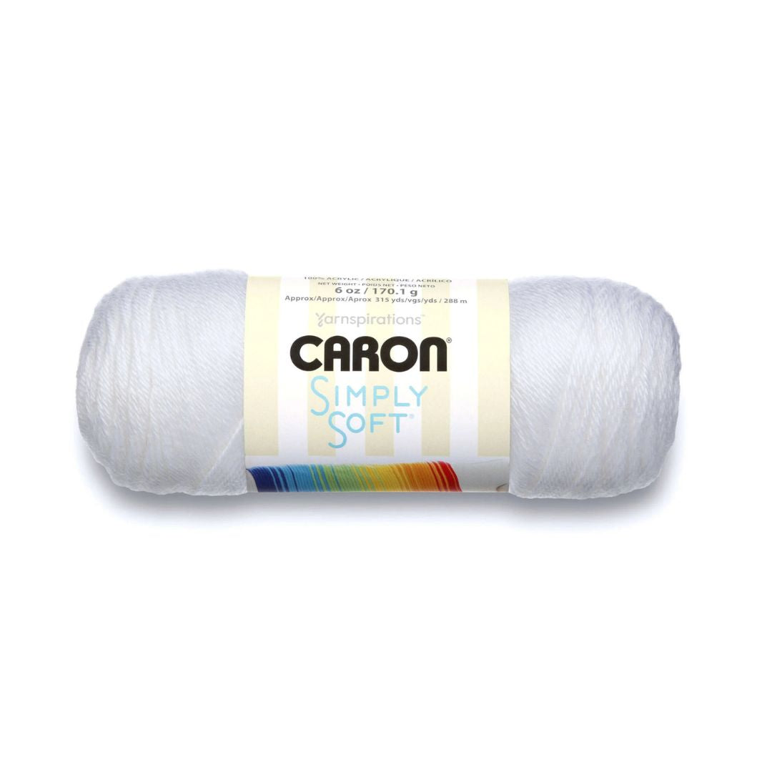 Caron Simply Soft Yarn (White)