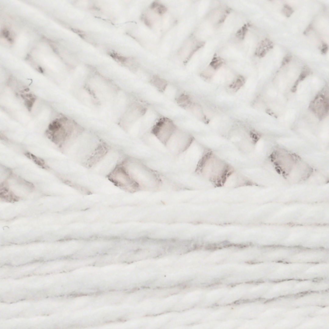 Wone Cotton Pearl 8 Embroidery Thread (The Popular Shades) (White)