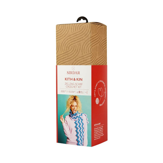 Sirdar Crochet Kit - Kith & Kin (Zig Zag Scarf)