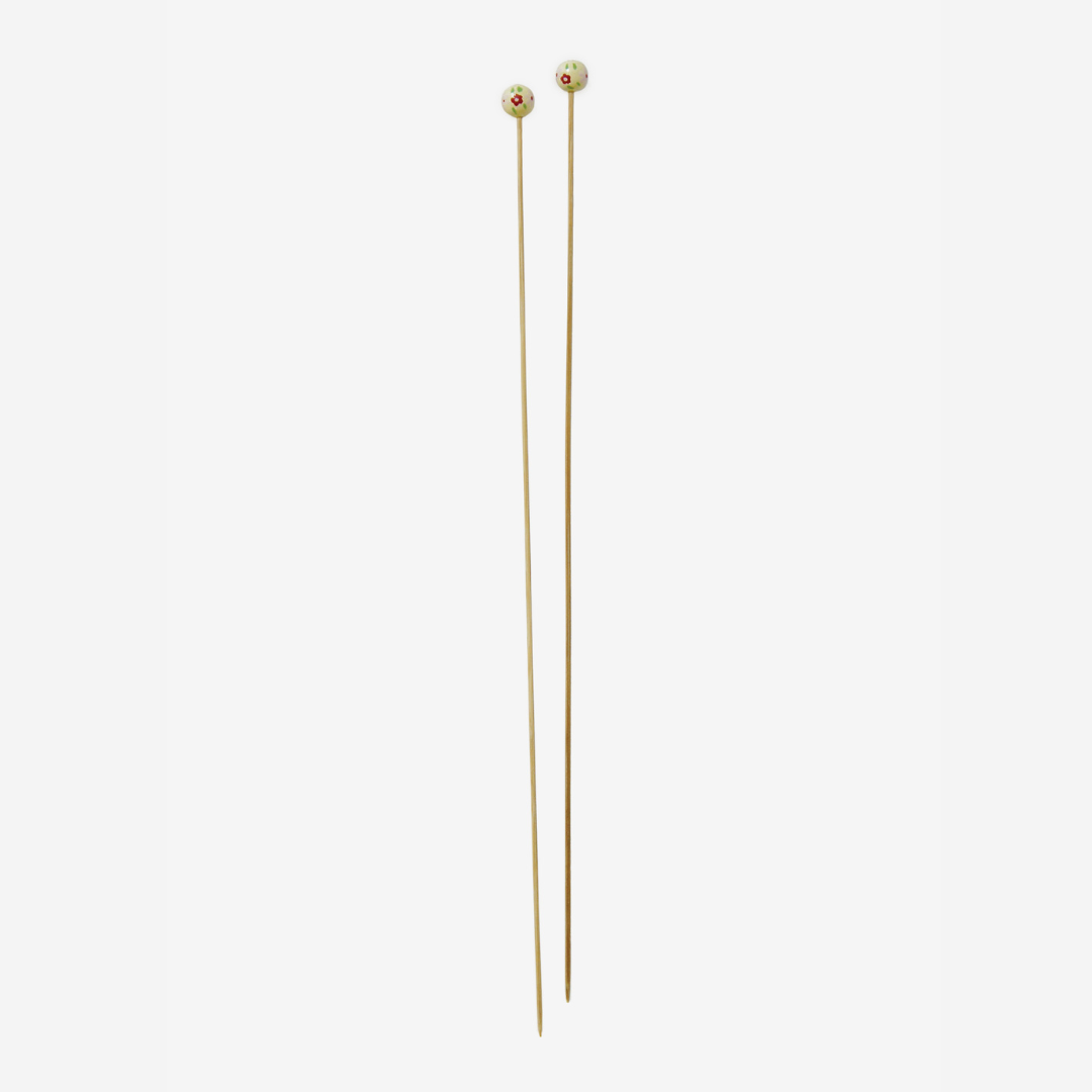 DMC Bamboo Single Point Knitting Needles (40cm) (2.5mm)
