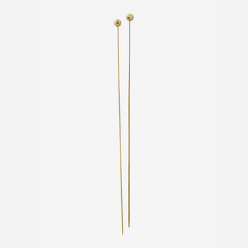 DMC Bamboo Single Point Knitting Needles (40cm) (2.5mm)