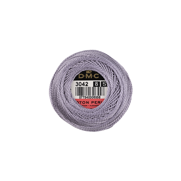 DMC Coton Perlé 8 Embroidery Thread (The Purple Shades) (3042)
