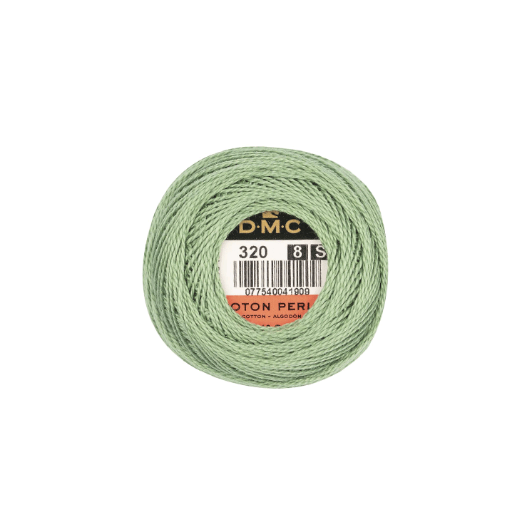 DMC Coton Perlé 8 Embroidery Thread (The Green Shades) (320)