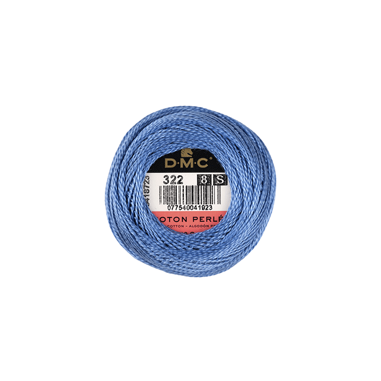 DMC Coton Perlé 8 Embroidery Thread (The Blue Shades) (322)