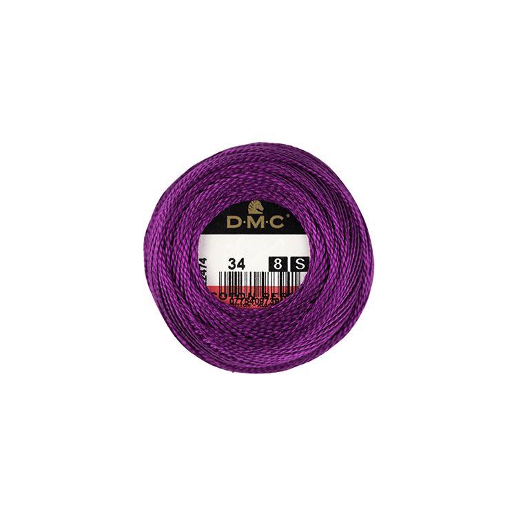 DMC Coton Perlé 8 Embroidery Thread (The Purple Shades) (34)