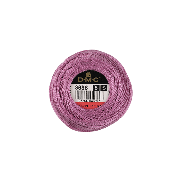 DMC Coton Perlé 8 Embroidery Thread (The Pink Shades) (3688)