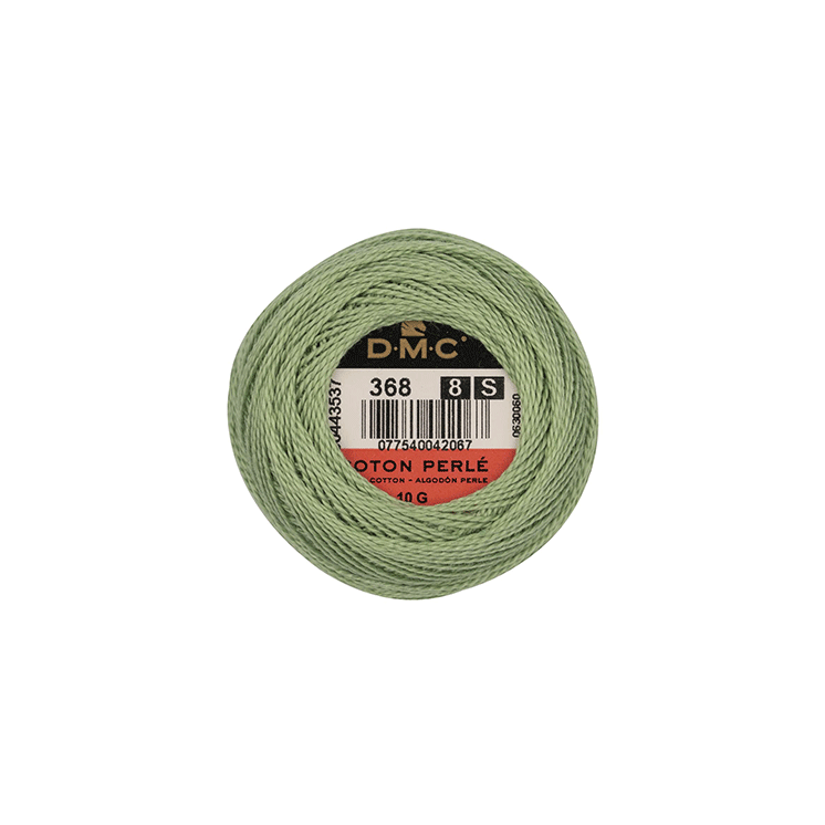 DMC Coton Perlé 8 Embroidery Thread (The Green Shades) (368)