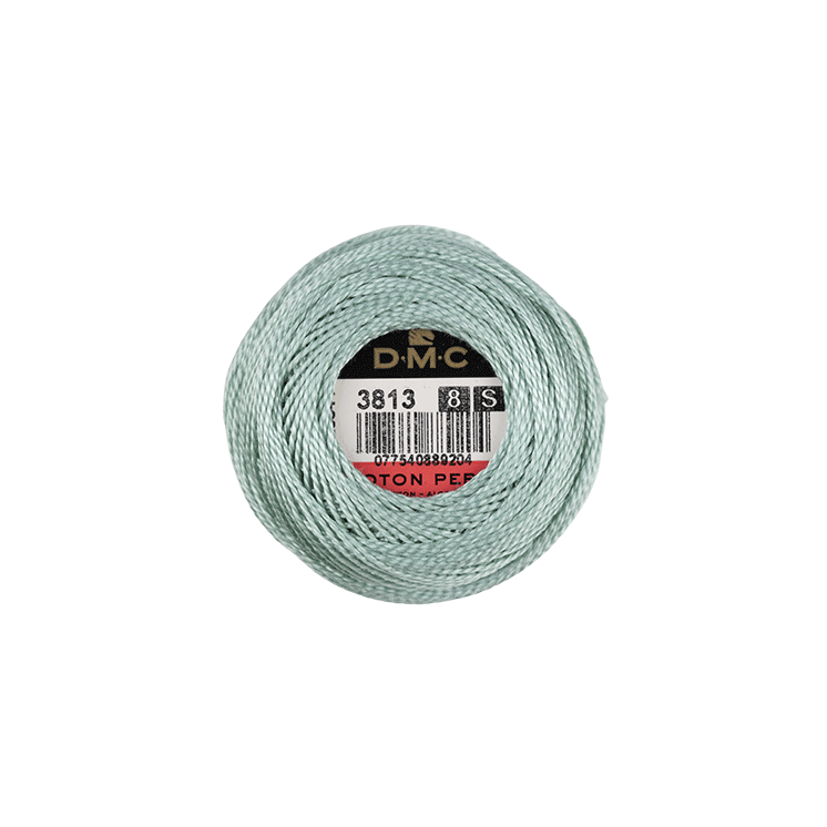 DMC Coton Perlé 8 Embroidery Thread (The Green Shades) (3813)