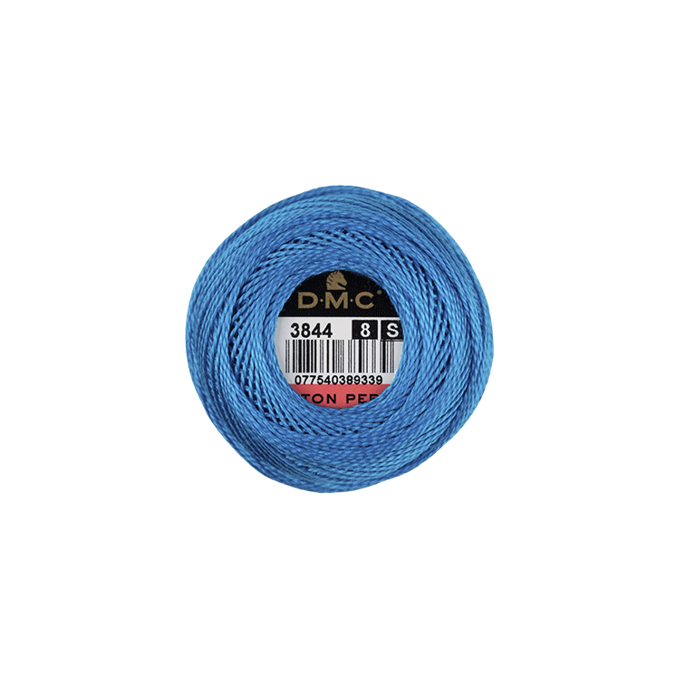 DMC Coton Perlé 8 Embroidery Thread (The Blue Shades) (3844)
