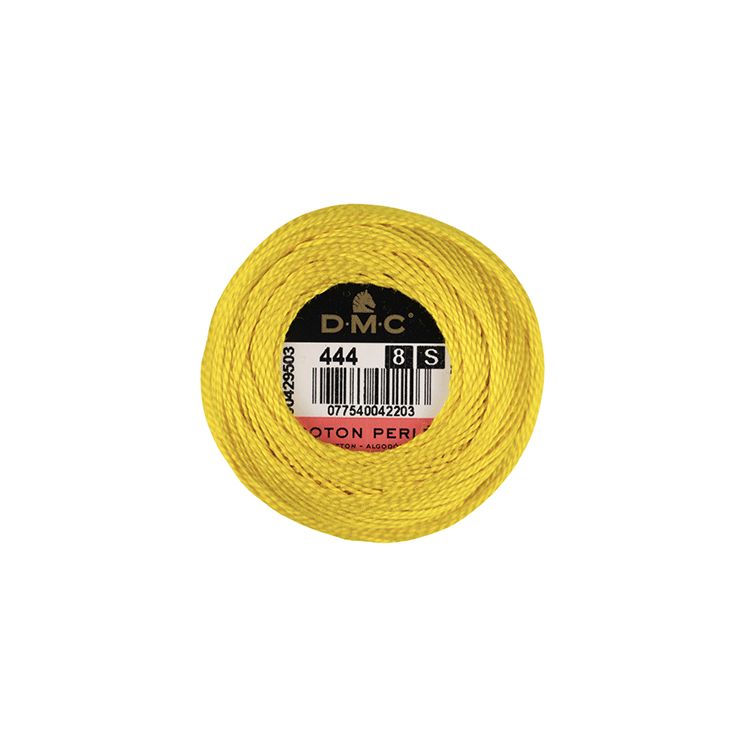 DMC Coton Perlé 8 Embroidery Thread (The Yellow Shades) (444)