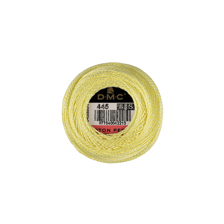 DMC Coton Perlé 8 Embroidery Thread (The Yellow Shades) (445)