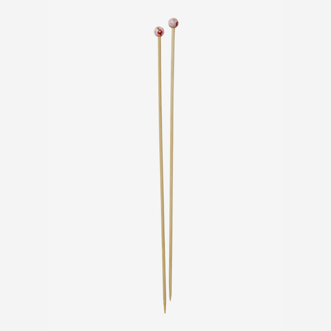 DMC Bamboo Single Point Knitting Needles (40cm) (4mm)