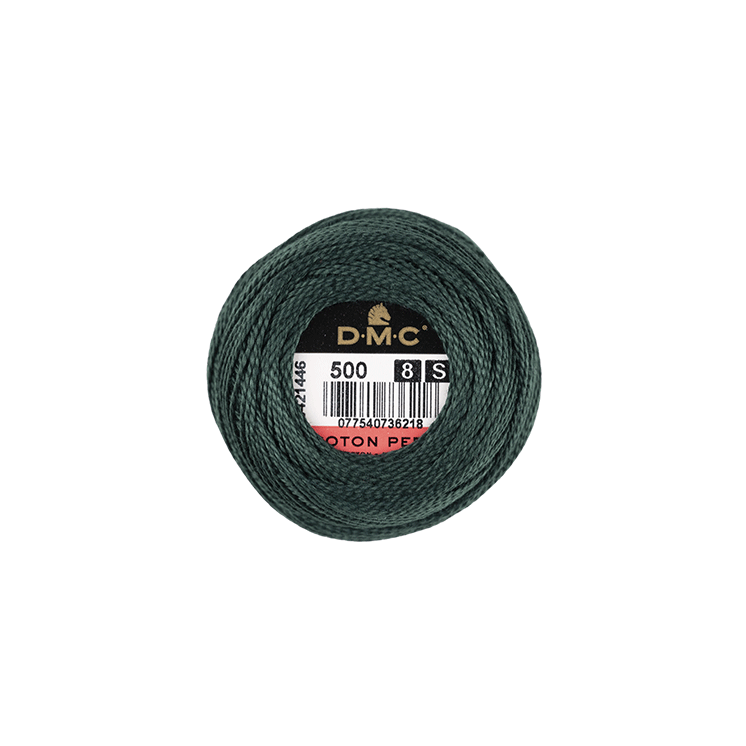 DMC Coton Perlé 8 Embroidery Thread (The Green Shades) (500)