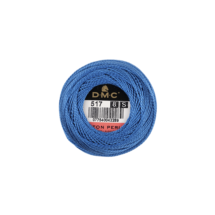 DMC Coton Perlé 8 Embroidery Thread (The Blue Shades) (517)