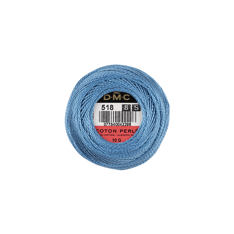 DMC Coton Perlé 8 Embroidery Thread (The Blue Shades) (518)