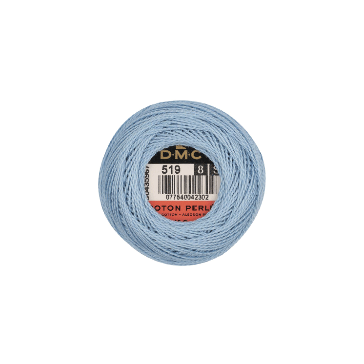 DMC Coton Perlé 8 Embroidery Thread (The Blue Shades) (519)