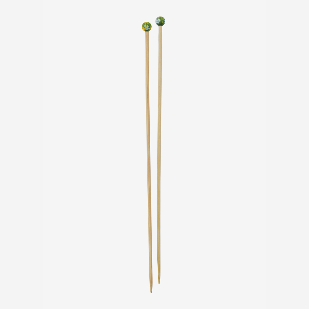DMC Bamboo Single Point Knitting Needles (40cm) (5mm)