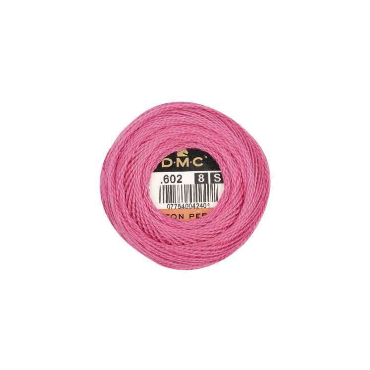 DMC Coton Perlé 8 Embroidery Thread (The Pink Shades) (602)