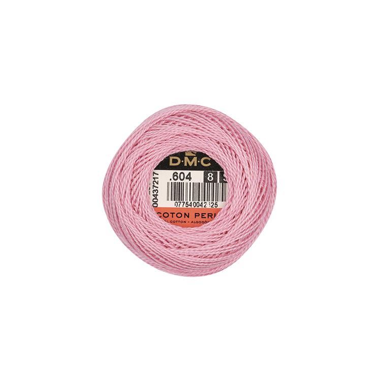 DMC Coton Perlé 8 Embroidery Thread (The Pink Shades) (604)