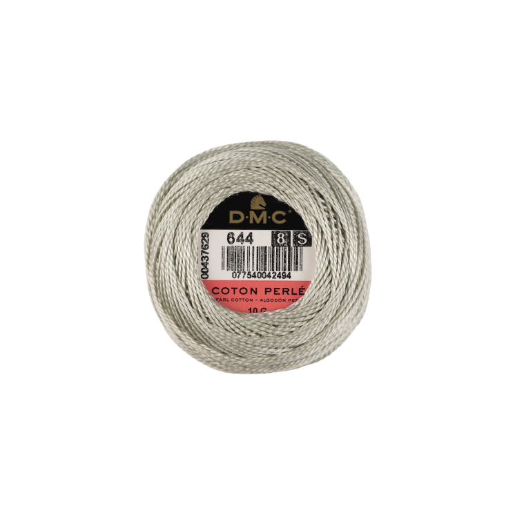 DMC Coton Perlé 8 Embroidery Thread (The Grey Shades) (644)