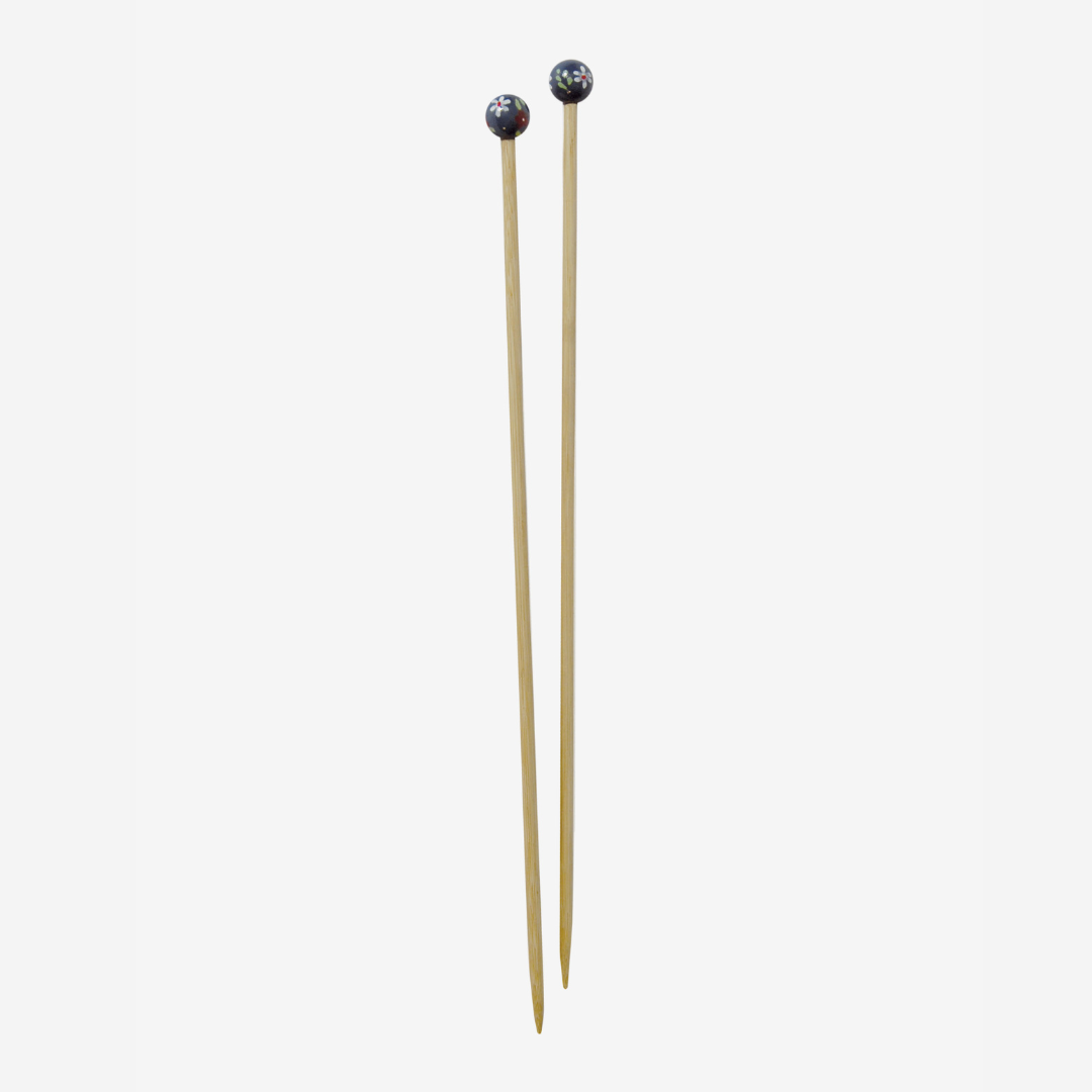 DMC Bamboo Single Point Knitting Needles (40cm) (6mm)