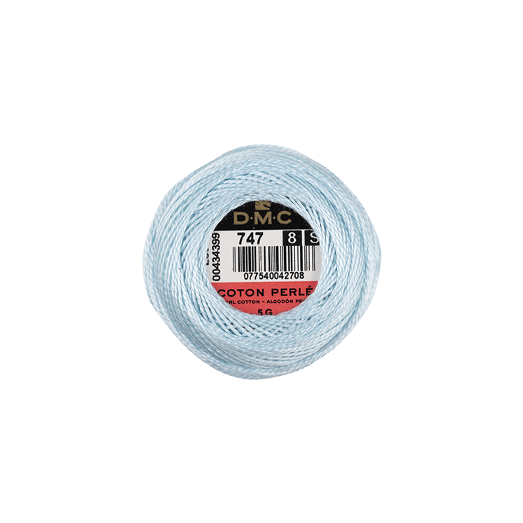 DMC Coton Perlé 8 Embroidery Thread (The Blue Shades) (747)