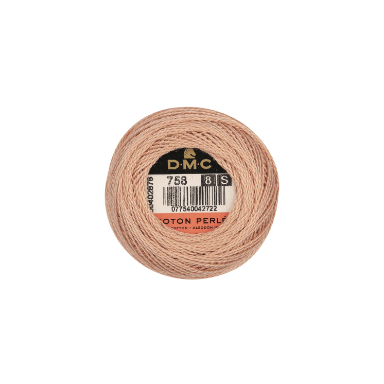 DMC Coton Perlé 8 Embroidery Thread (The Brown Shades) (758)