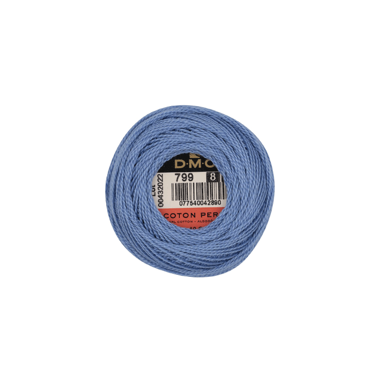DMC Coton Perlé 8 Embroidery Thread (The Blue Shades) (799)