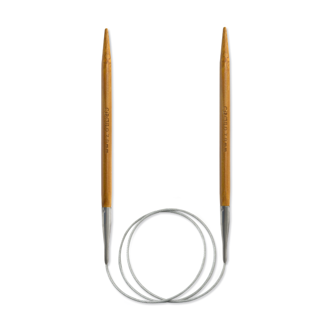 Circulo Bamboo Fixed Circular Knitting Needles (60cm) (7mm)