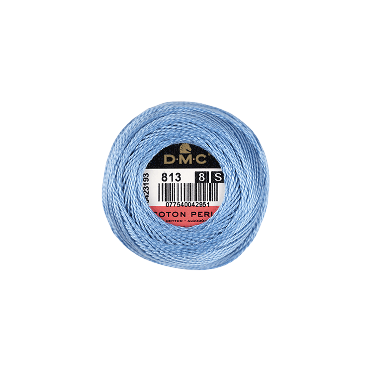 DMC Coton Perlé 8 Embroidery Thread (The Blue Shades) (813)