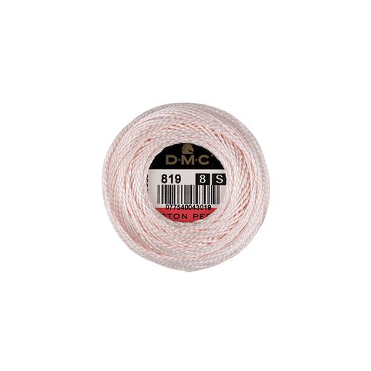 DMC Coton Perlé 8 Embroidery Thread (The Pink Shades) (819)