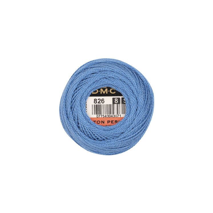 DMC Coton Perlé 8 Embroidery Thread (The Blue Shades) (826)
